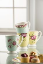 Aynsley Archive Rose Mugs set of 4